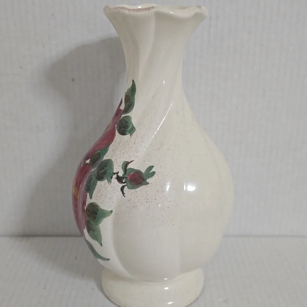 Vintage Clinchfield Pottery  Large Floral Ceramic Vase
